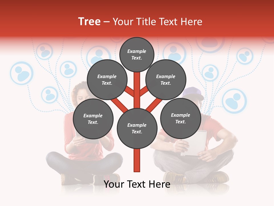 Social Media Contemporary Background PowerPoint Template