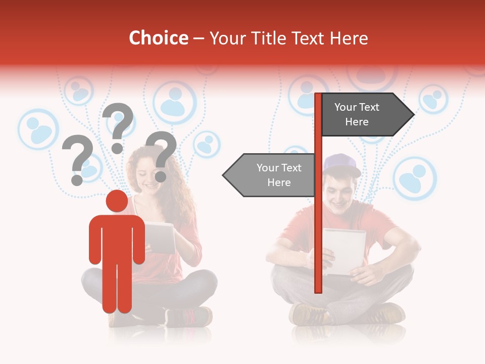 Social Media Contemporary Background PowerPoint Template