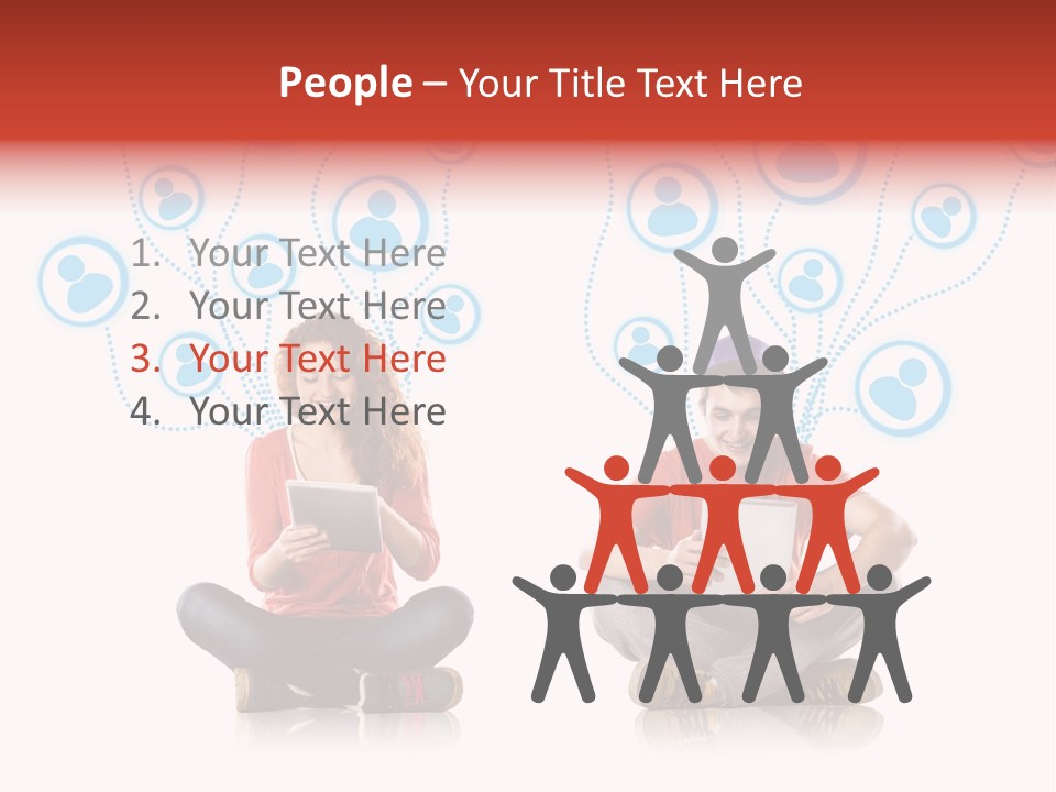 Social Media Contemporary Background PowerPoint Template