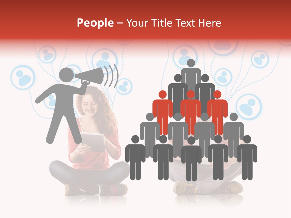 Social Media Contemporary Background PowerPoint Template