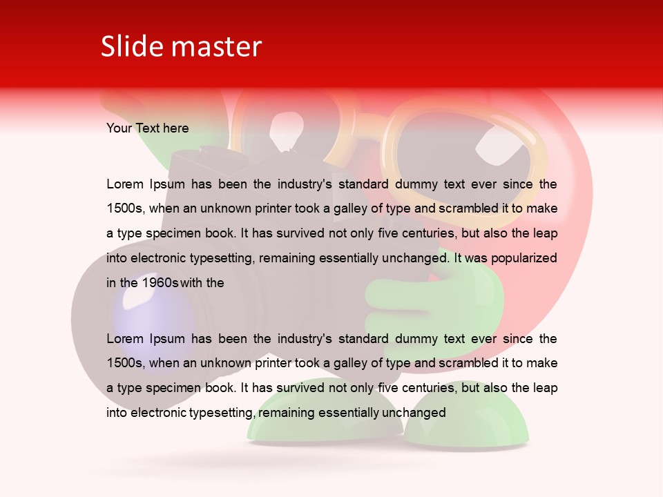 Cartoon Dinner Nutrition PowerPoint Template