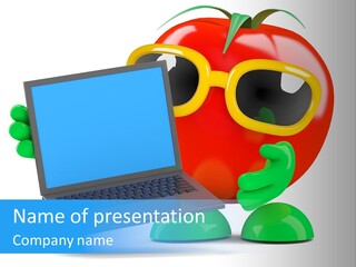 Food Health Illustration PowerPoint Template