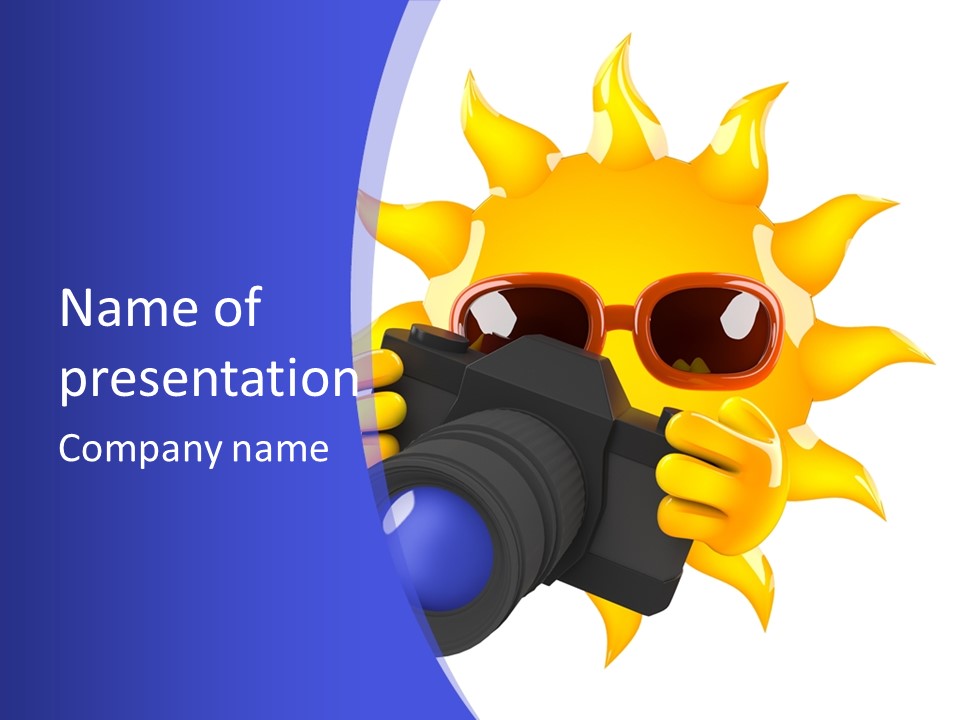 Fire Sunlight Heat PowerPoint Template