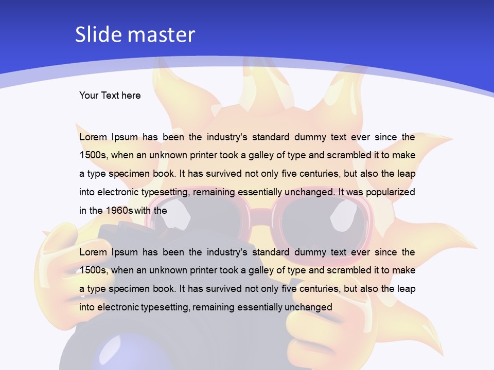 Fire Sunlight Heat PowerPoint Template