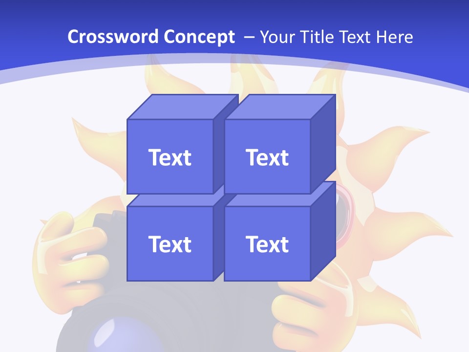 Fire Sunlight Heat PowerPoint Template