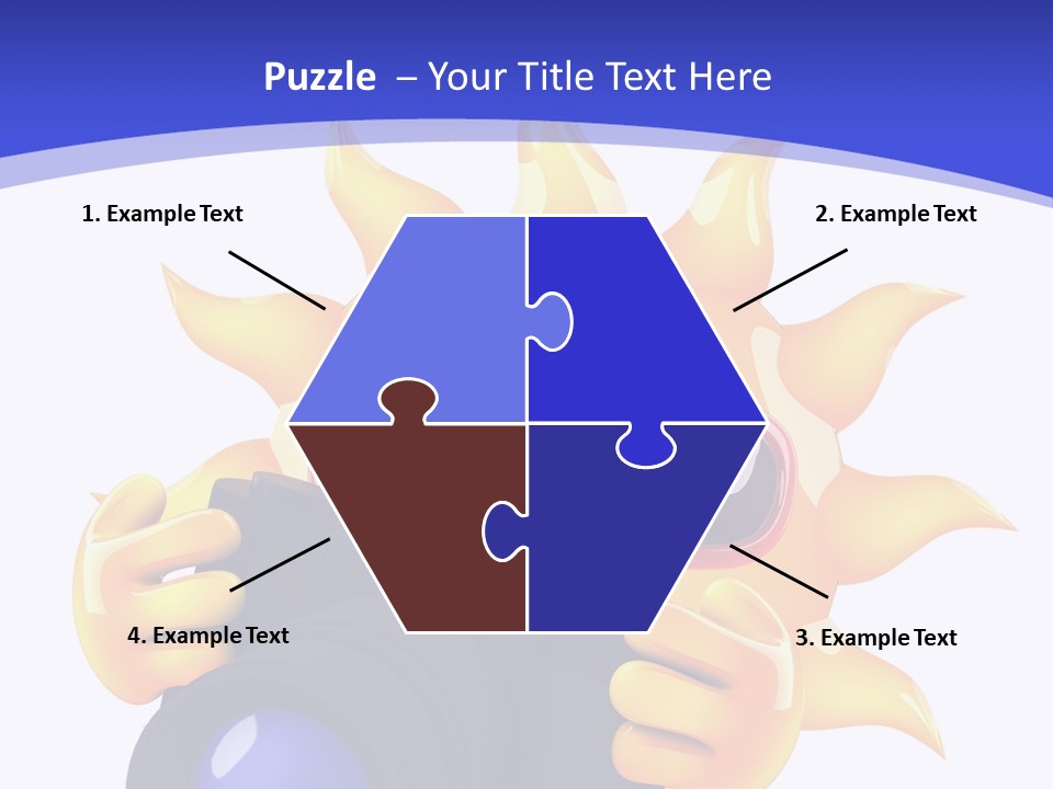 Fire Sunlight Heat PowerPoint Template