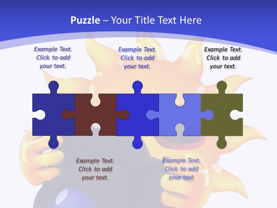 Fire Sunlight Heat PowerPoint Template