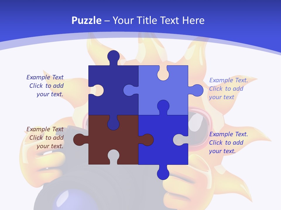 Fire Sunlight Heat PowerPoint Template