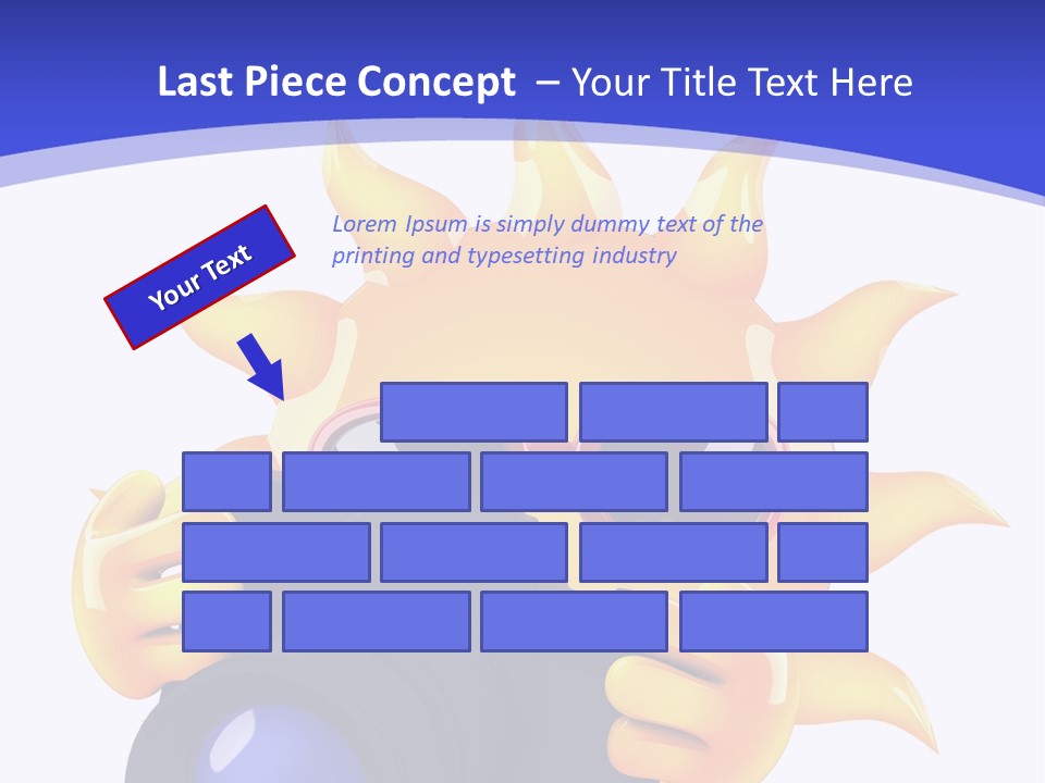 Fire Sunlight Heat PowerPoint Template