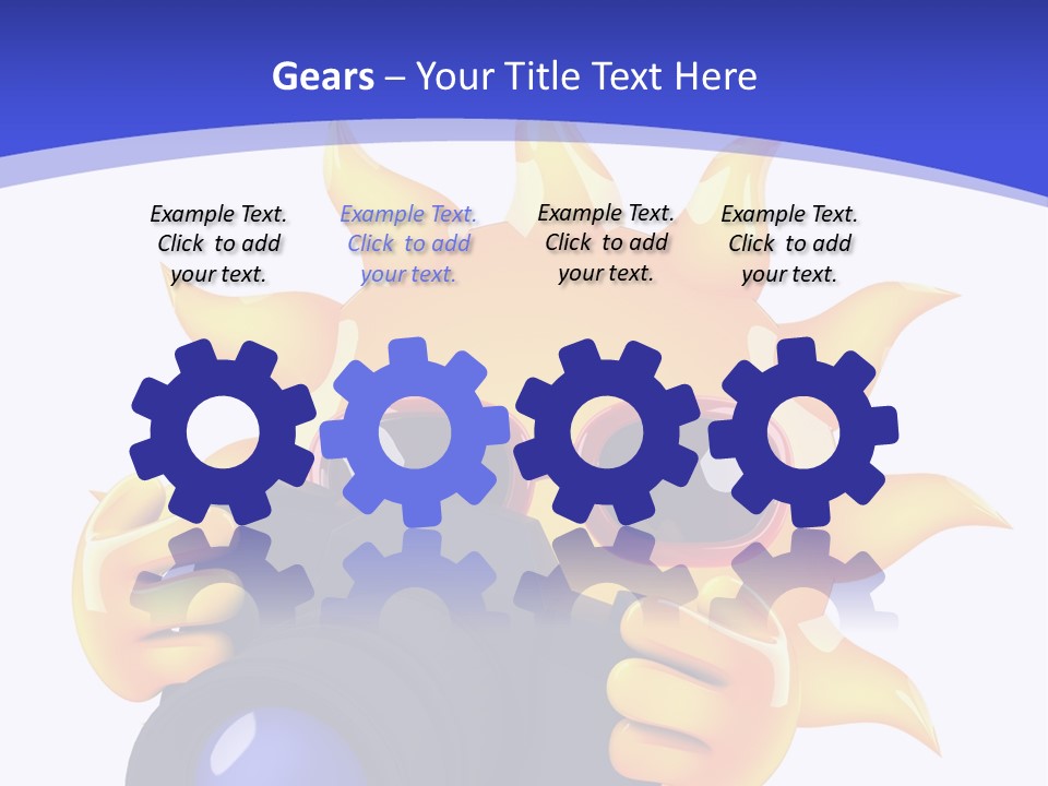 Fire Sunlight Heat PowerPoint Template