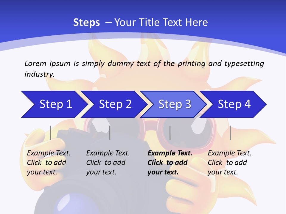 Fire Sunlight Heat PowerPoint Template