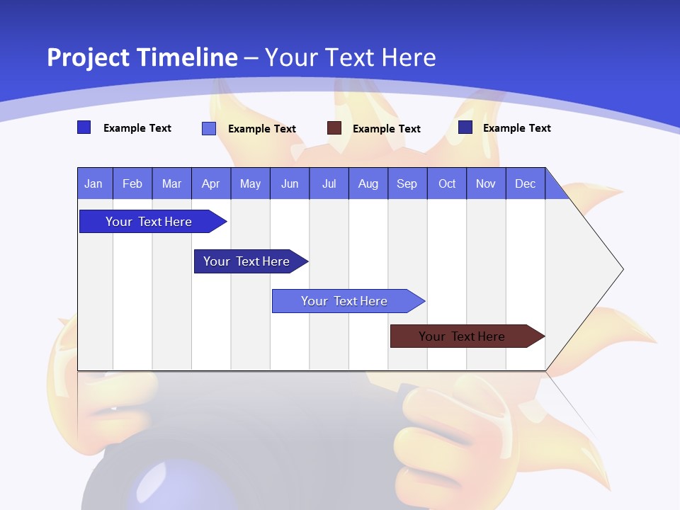Fire Sunlight Heat PowerPoint Template