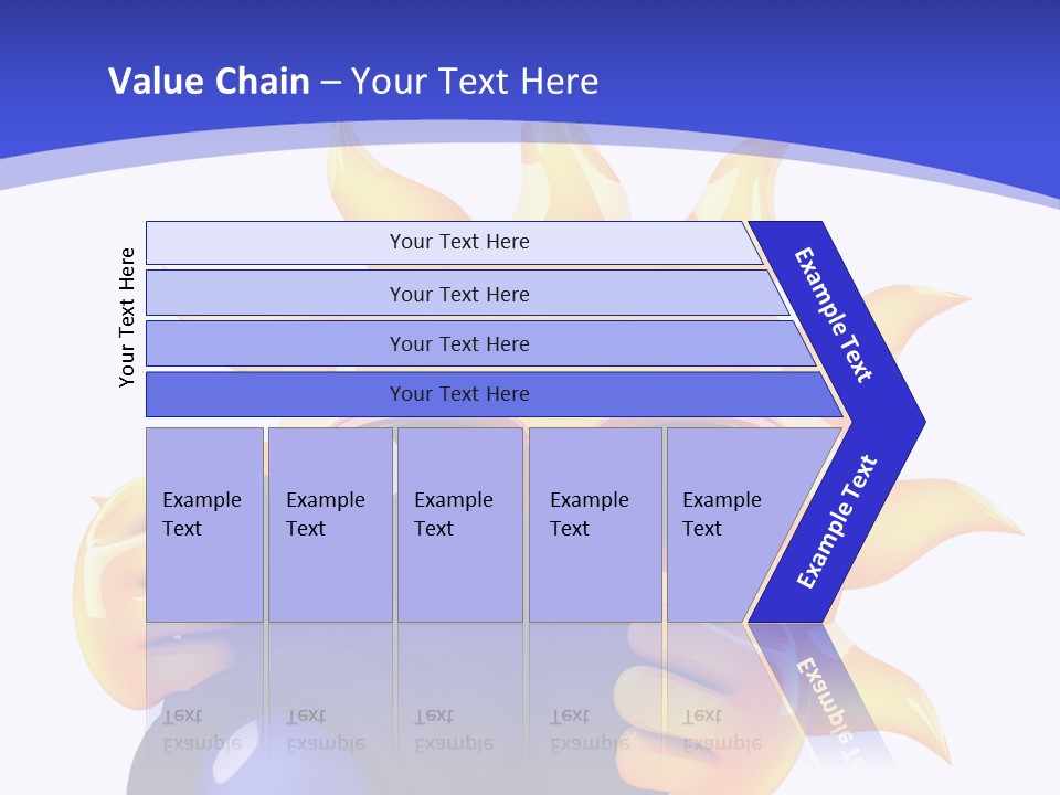 Fire Sunlight Heat PowerPoint Template