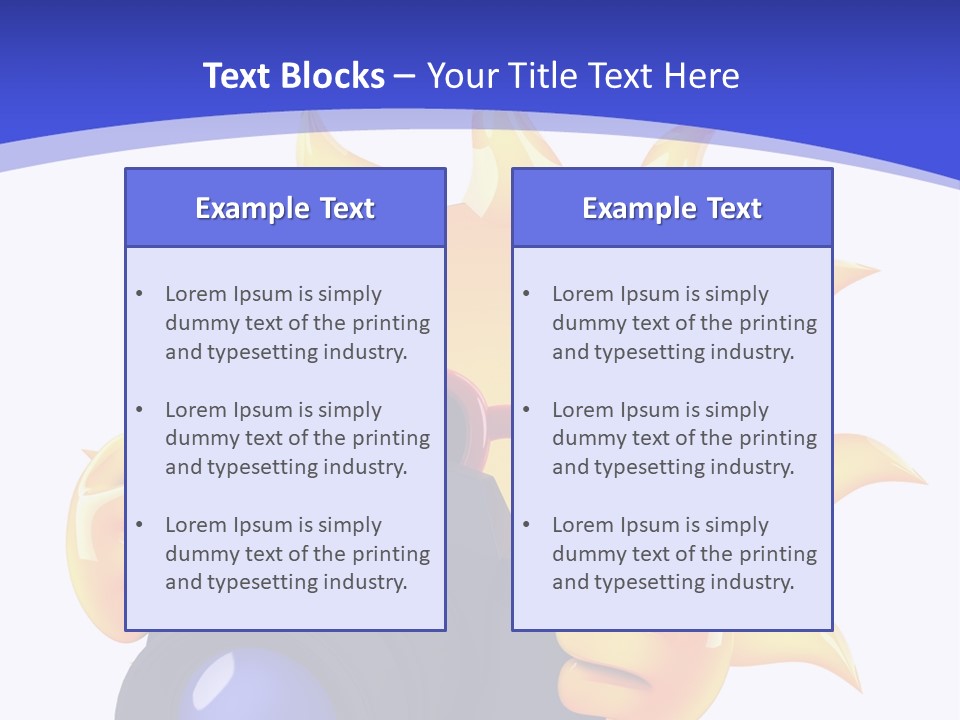 Fire Sunlight Heat PowerPoint Template