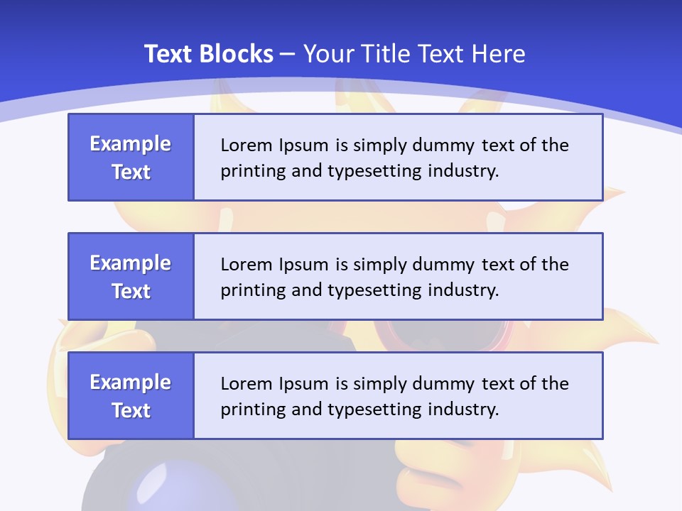 Fire Sunlight Heat PowerPoint Template