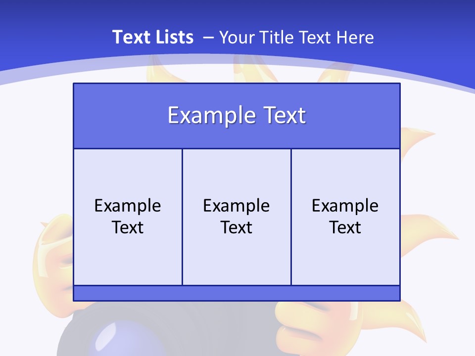 Fire Sunlight Heat PowerPoint Template