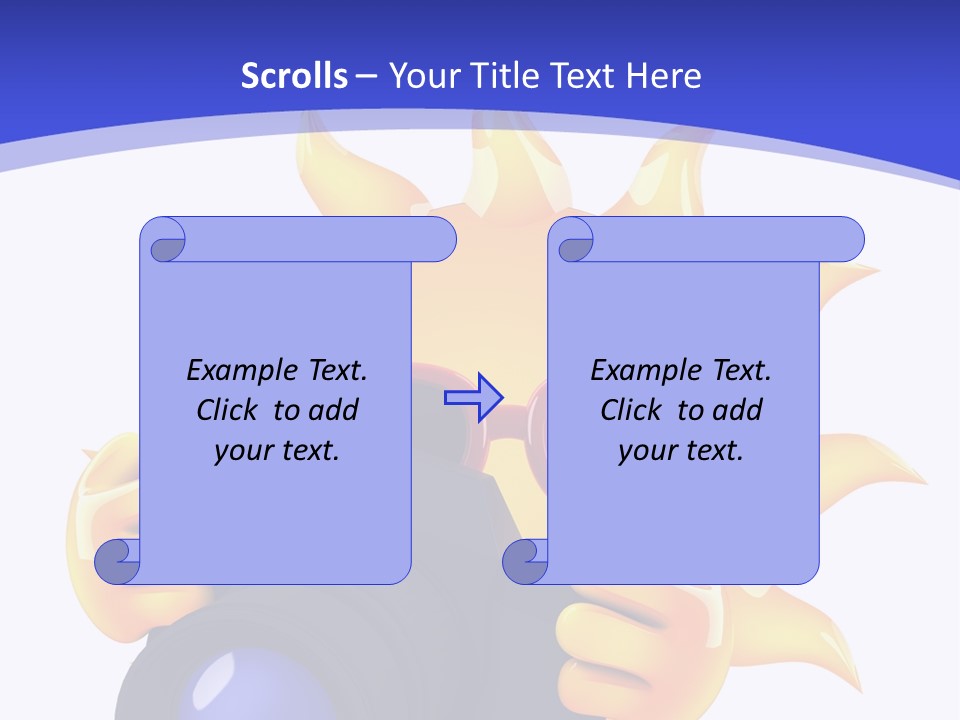 Fire Sunlight Heat PowerPoint Template