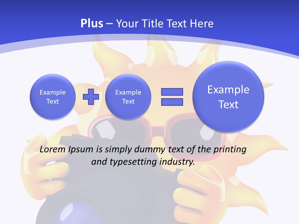 Fire Sunlight Heat PowerPoint Template