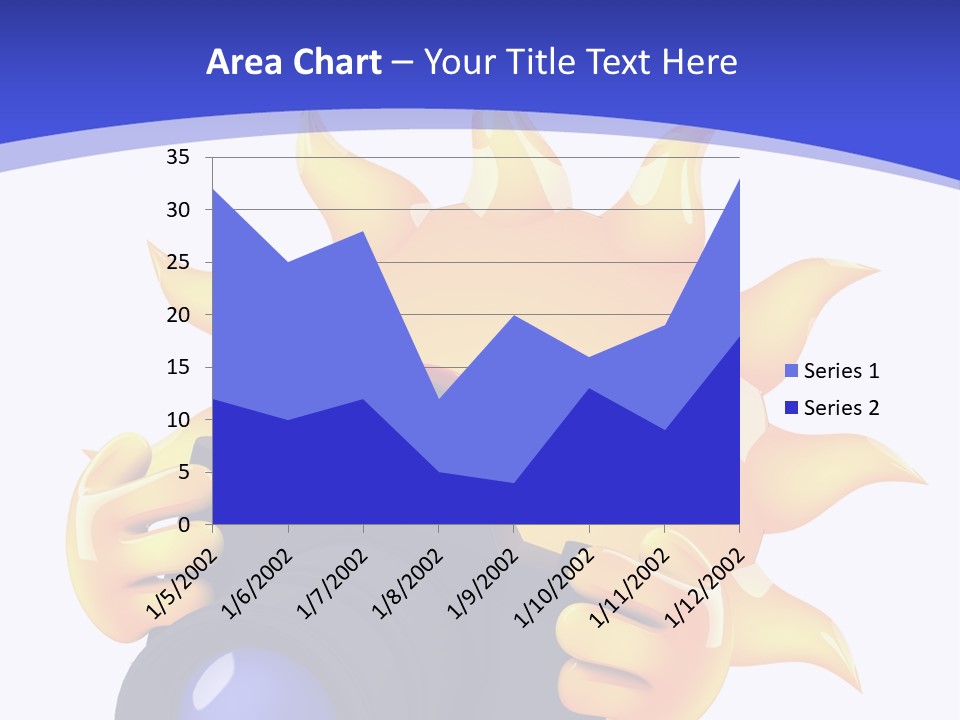 Fire Sunlight Heat PowerPoint Template