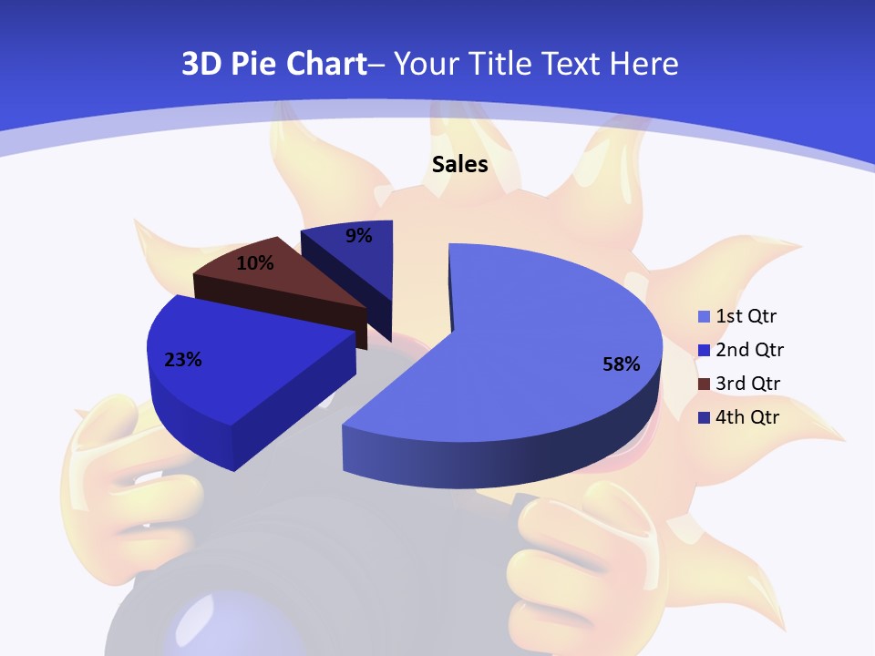 Fire Sunlight Heat PowerPoint Template