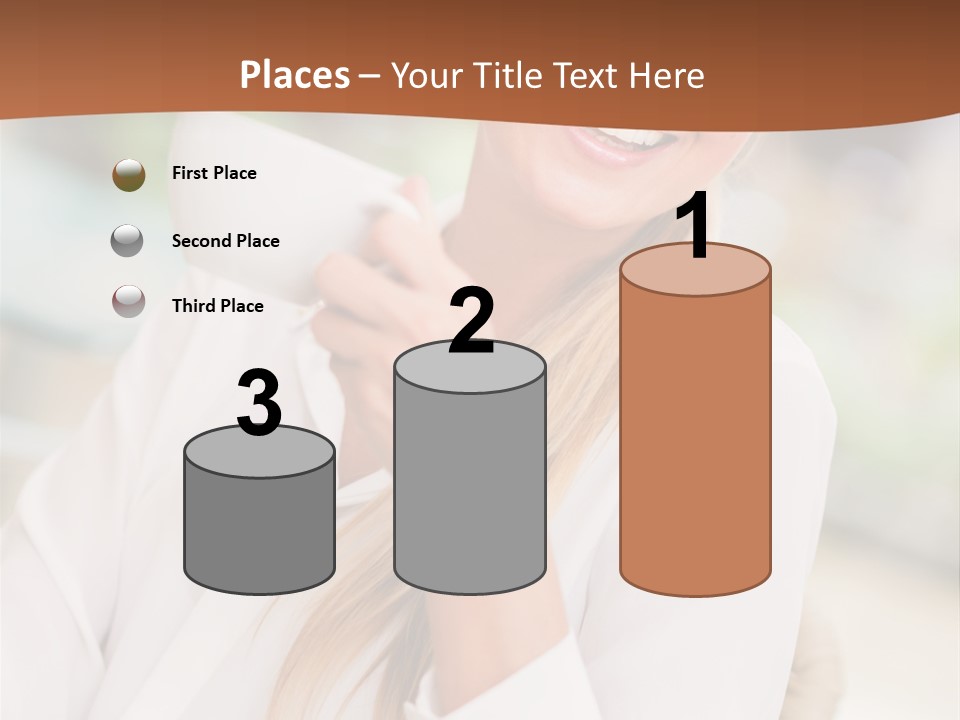 Hot Attractive Blonde PowerPoint Template