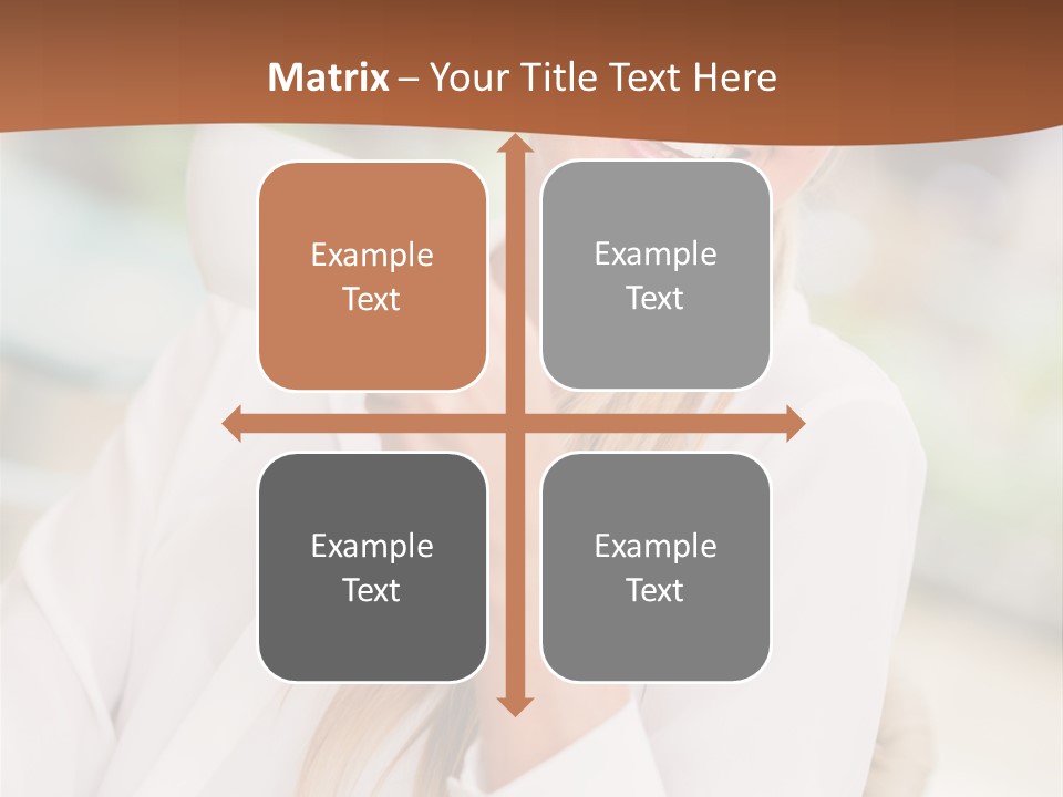 Hot Attractive Blonde PowerPoint Template