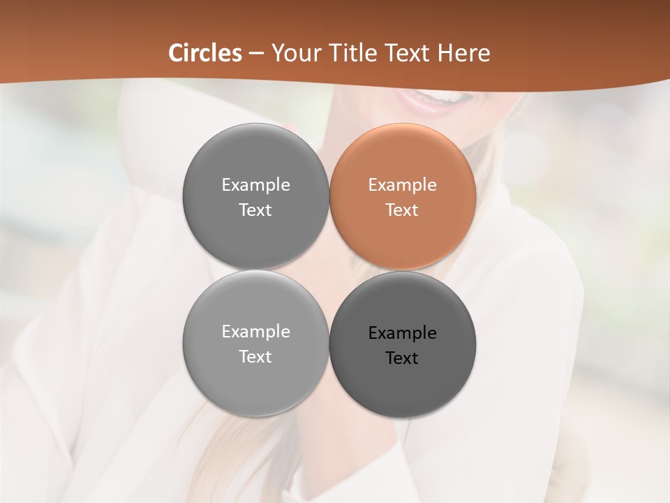 Hot Attractive Blonde PowerPoint Template