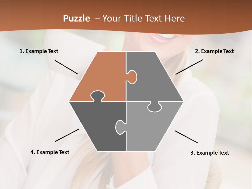 Hot Attractive Blonde PowerPoint Template