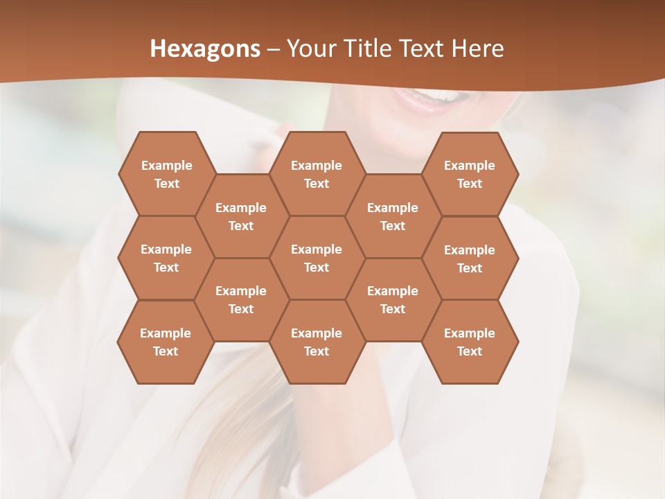 Hot Attractive Blonde PowerPoint Template