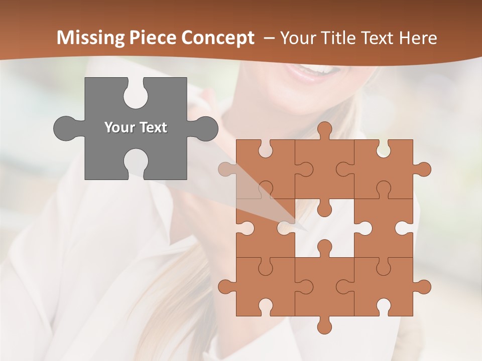 Hot Attractive Blonde PowerPoint Template