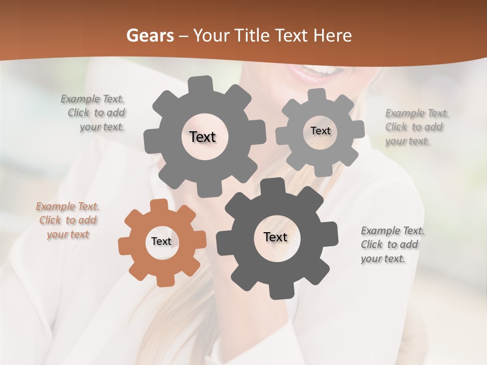 Hot Attractive Blonde PowerPoint Template