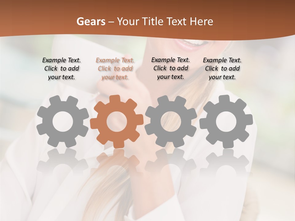 Hot Attractive Blonde PowerPoint Template