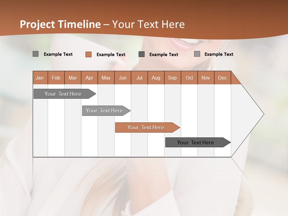Hot Attractive Blonde PowerPoint Template