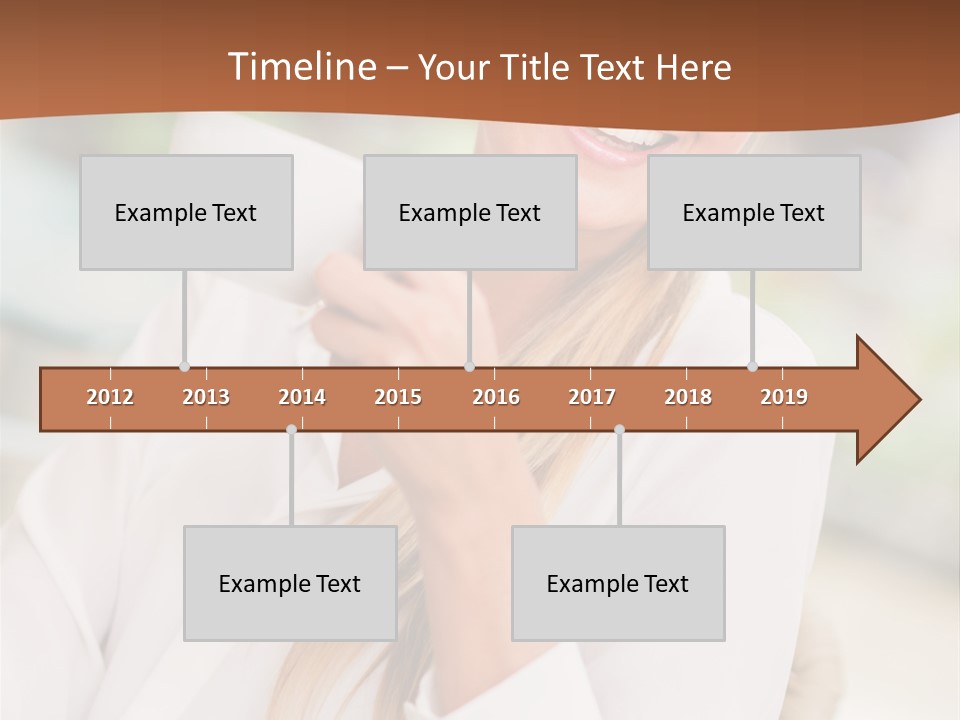 Hot Attractive Blonde PowerPoint Template