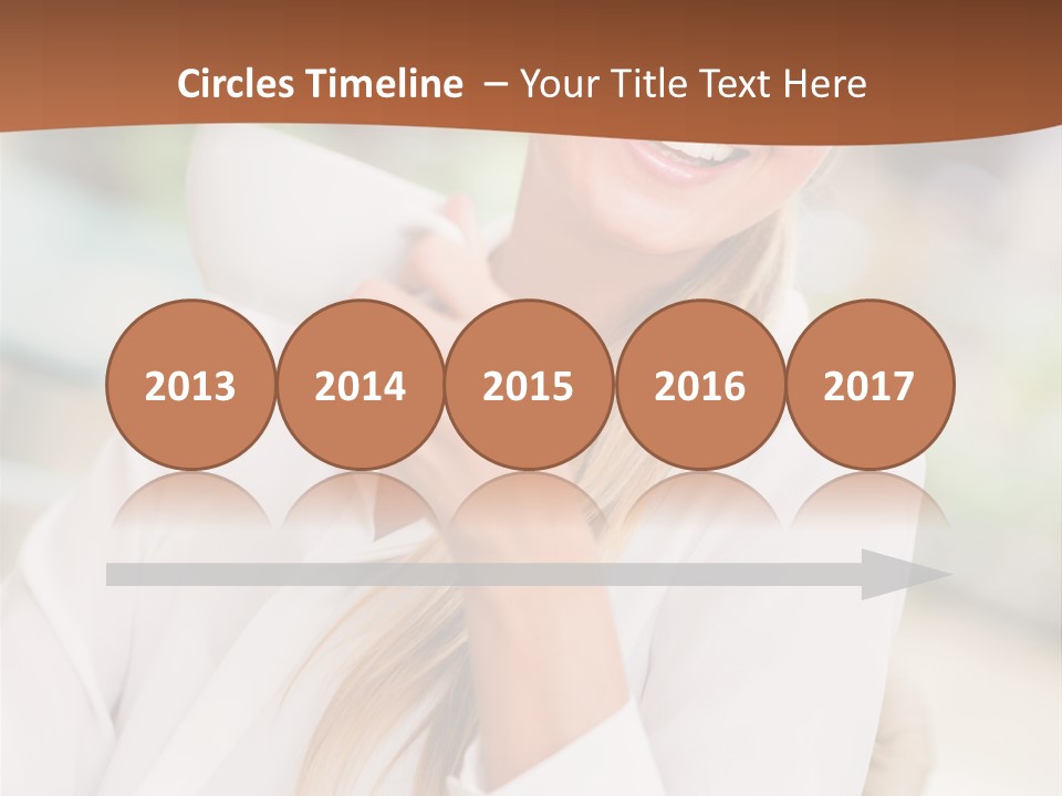 Hot Attractive Blonde PowerPoint Template