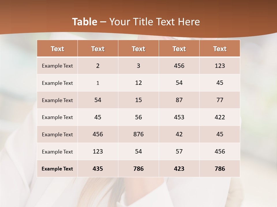 Hot Attractive Blonde PowerPoint Template