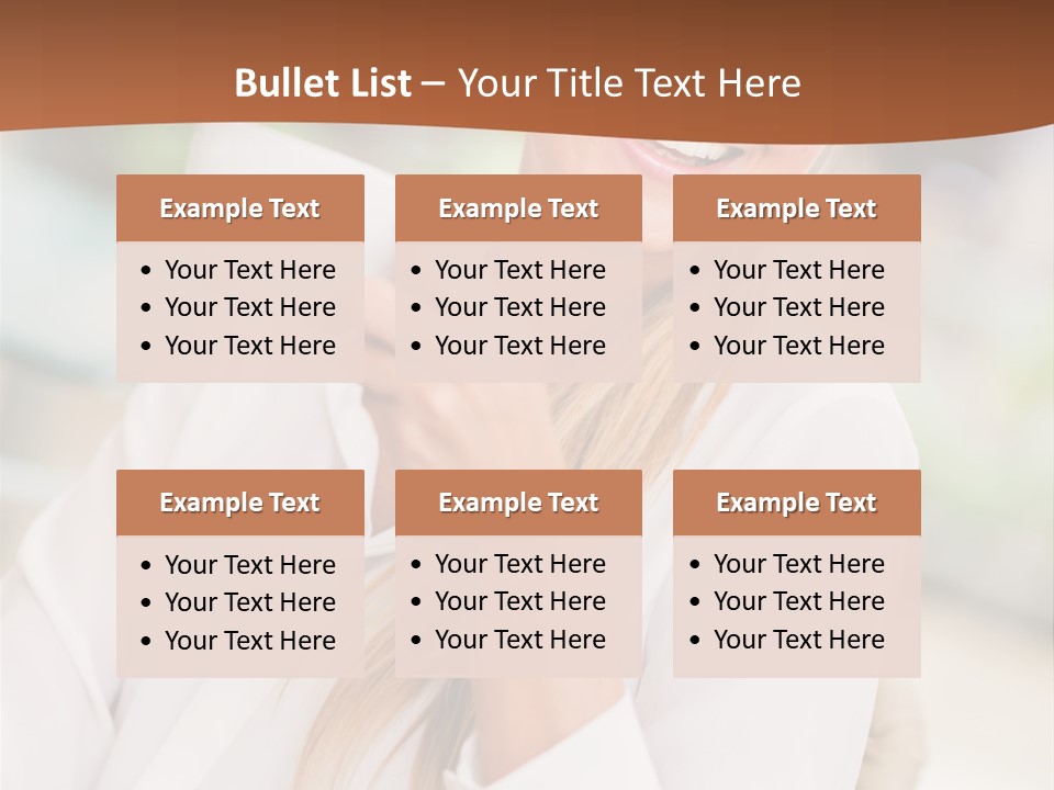 Hot Attractive Blonde PowerPoint Template