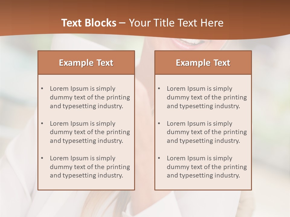 Hot Attractive Blonde PowerPoint Template