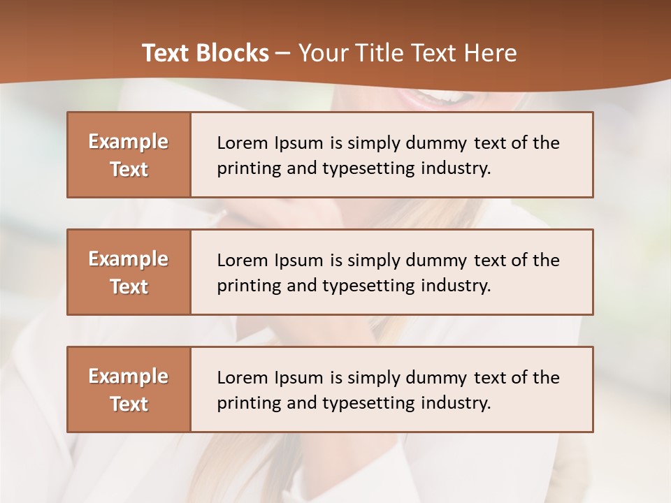 Hot Attractive Blonde PowerPoint Template