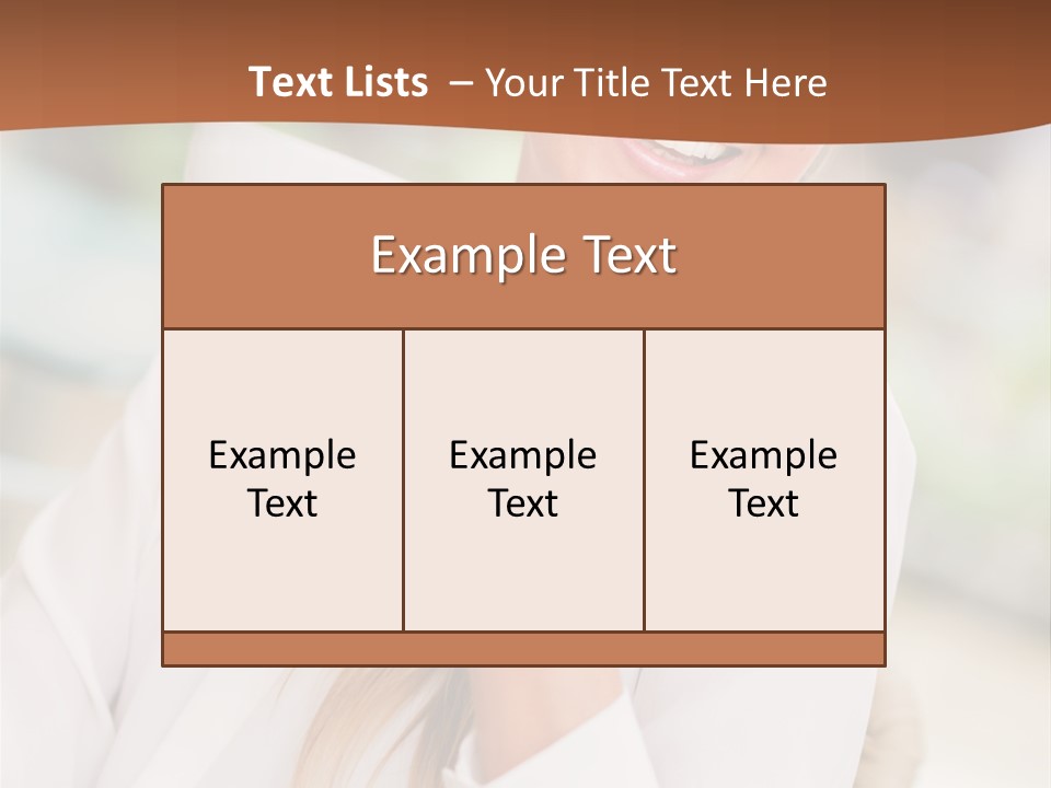 Hot Attractive Blonde PowerPoint Template