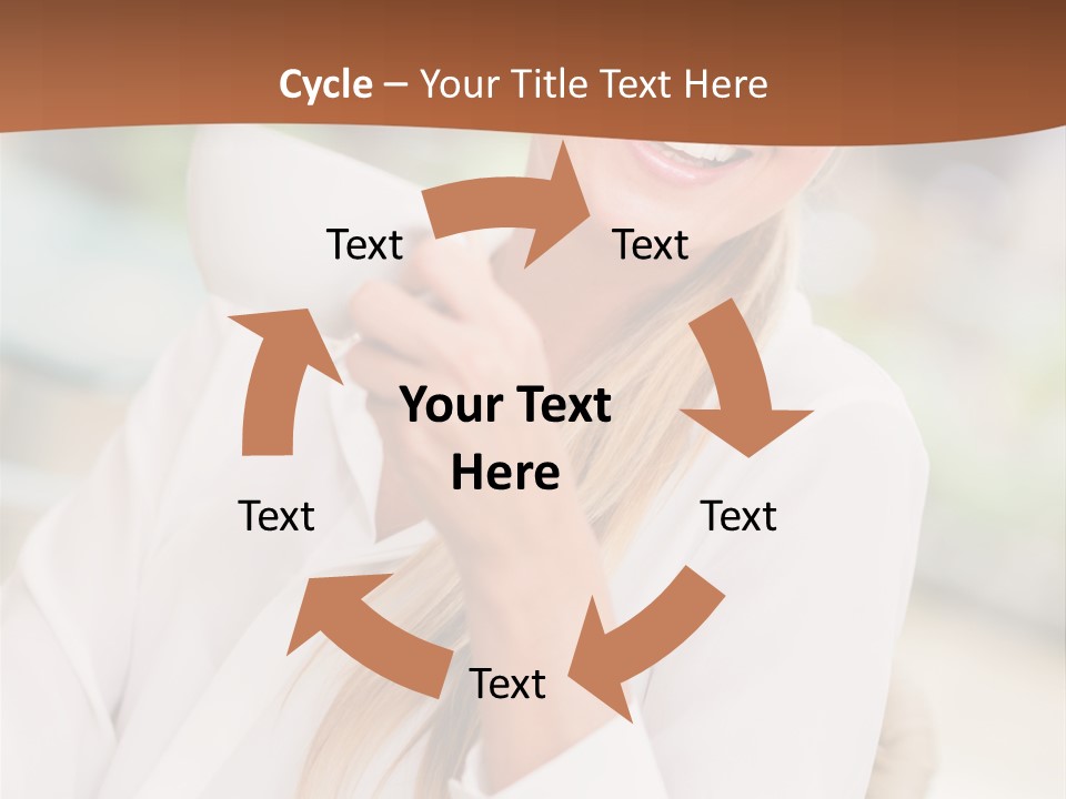 Hot Attractive Blonde PowerPoint Template