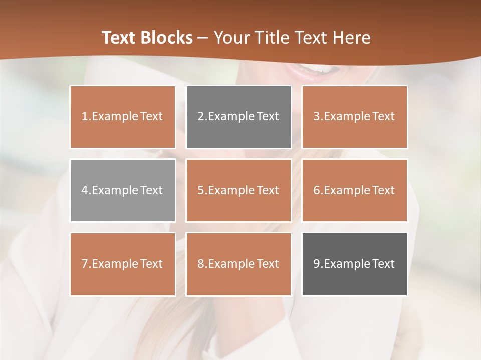 Hot Attractive Blonde PowerPoint Template