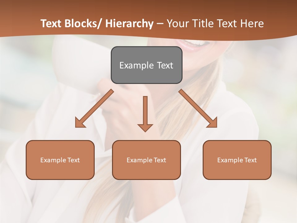 Hot Attractive Blonde PowerPoint Template