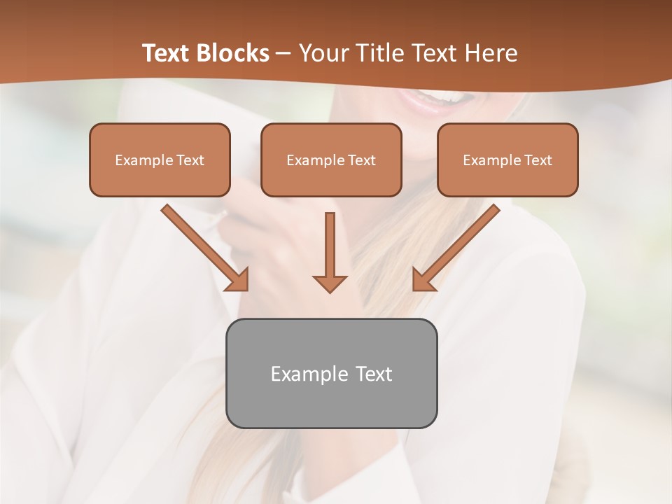 Hot Attractive Blonde PowerPoint Template