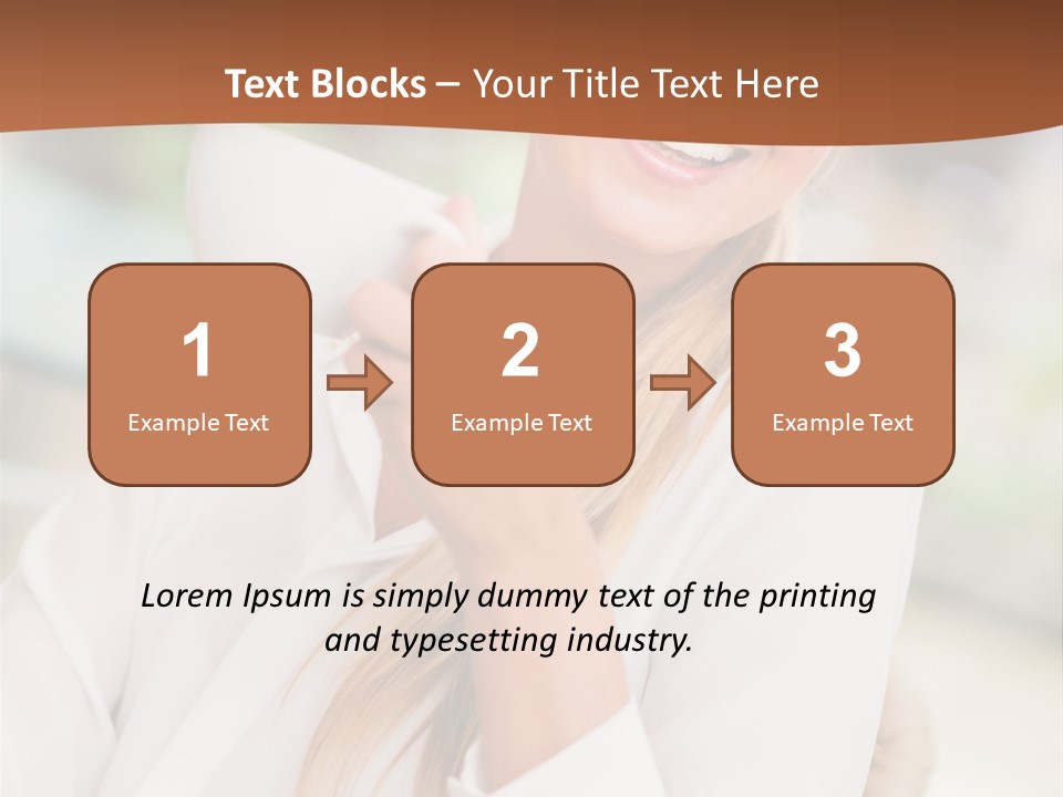 Hot Attractive Blonde PowerPoint Template