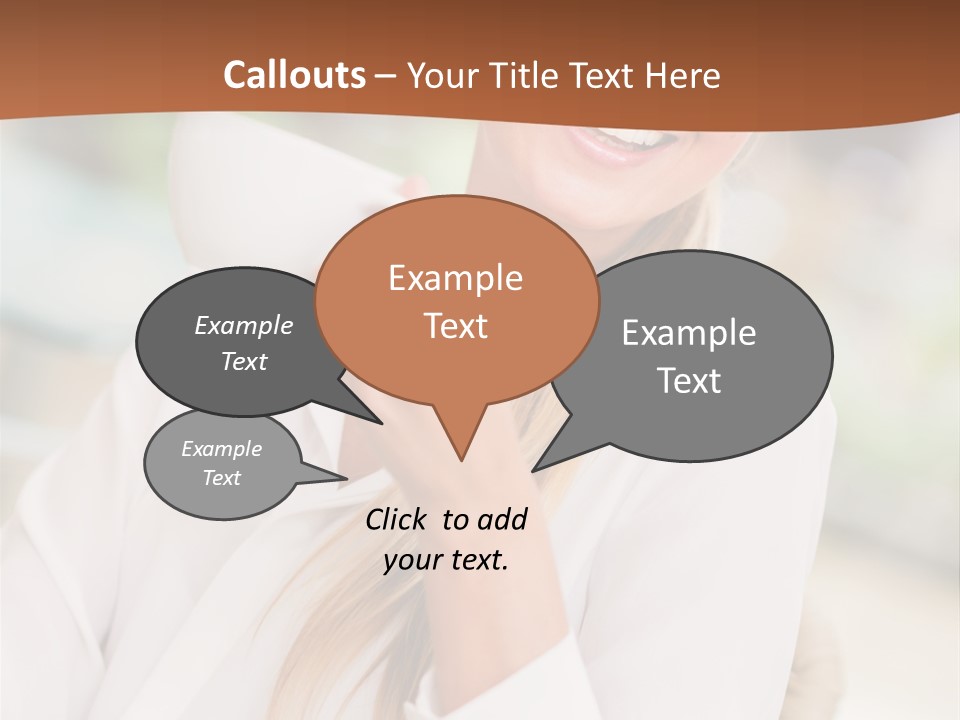 Hot Attractive Blonde PowerPoint Template