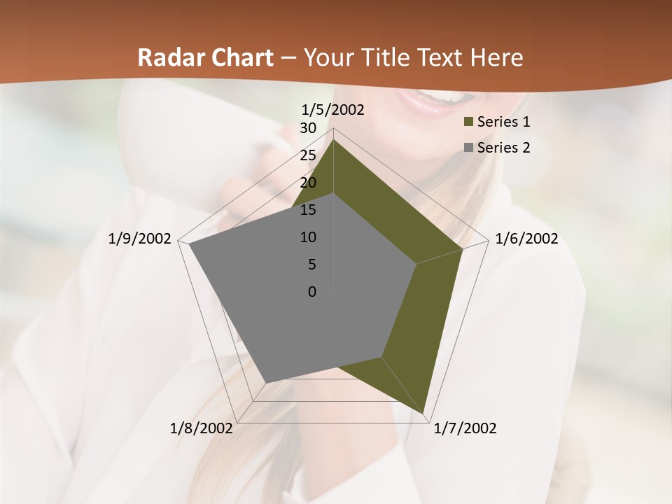 Hot Attractive Blonde PowerPoint Template