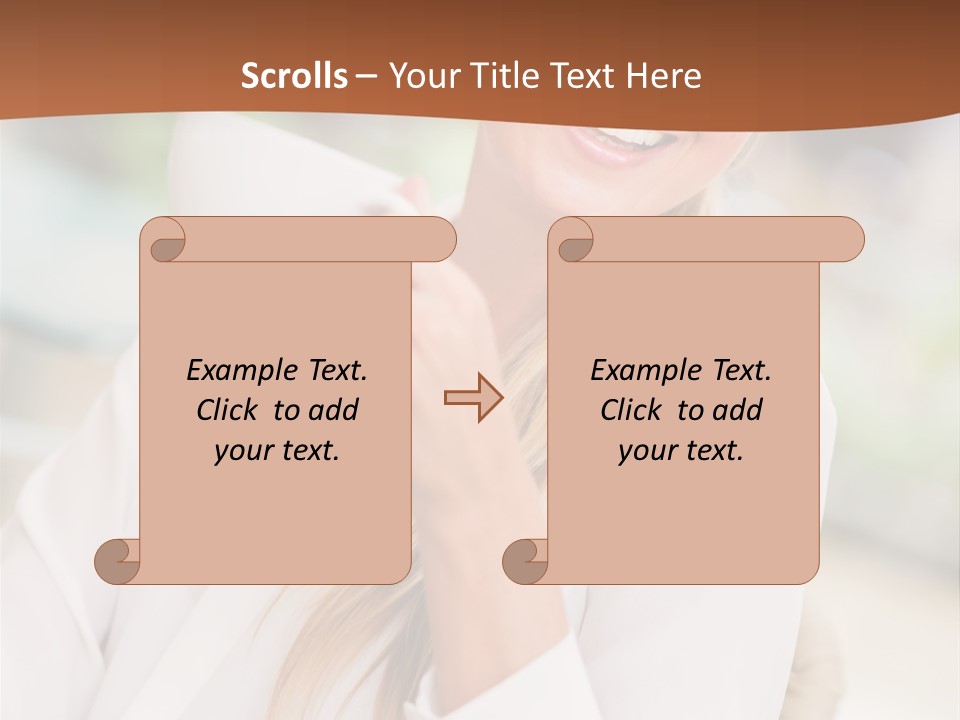 Hot Attractive Blonde PowerPoint Template