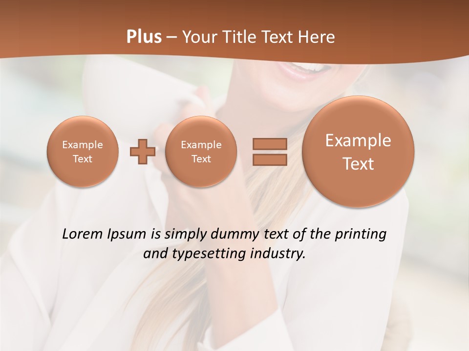 Hot Attractive Blonde PowerPoint Template
