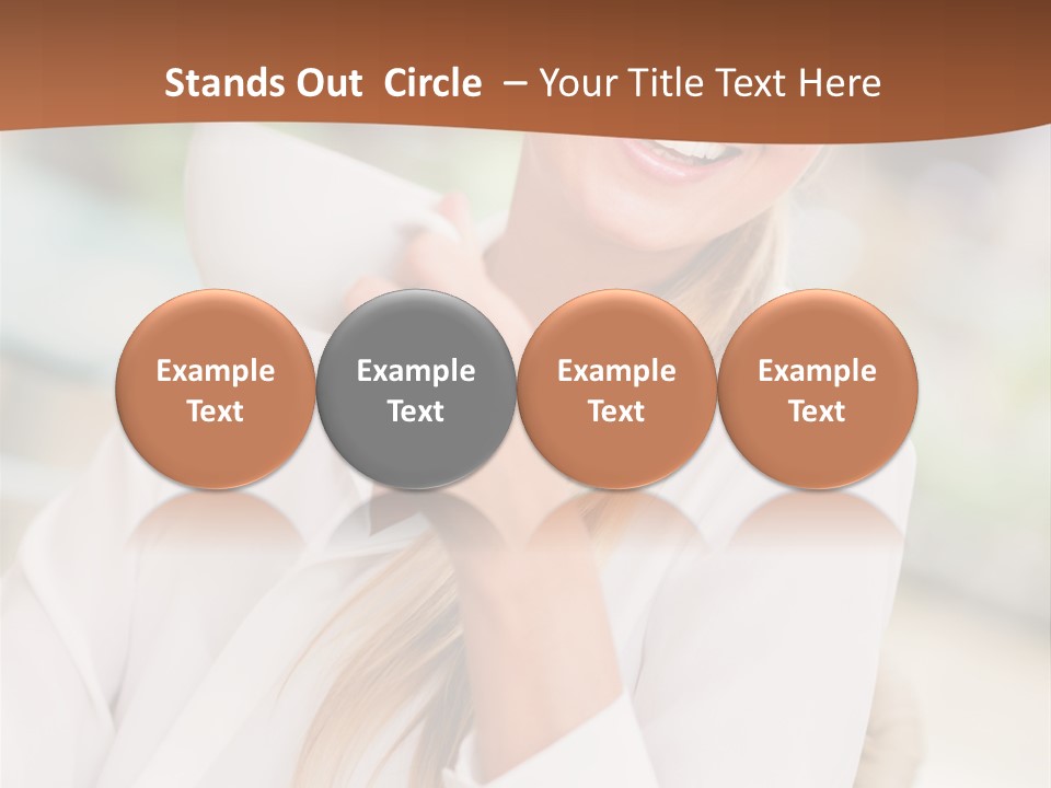 Hot Attractive Blonde PowerPoint Template